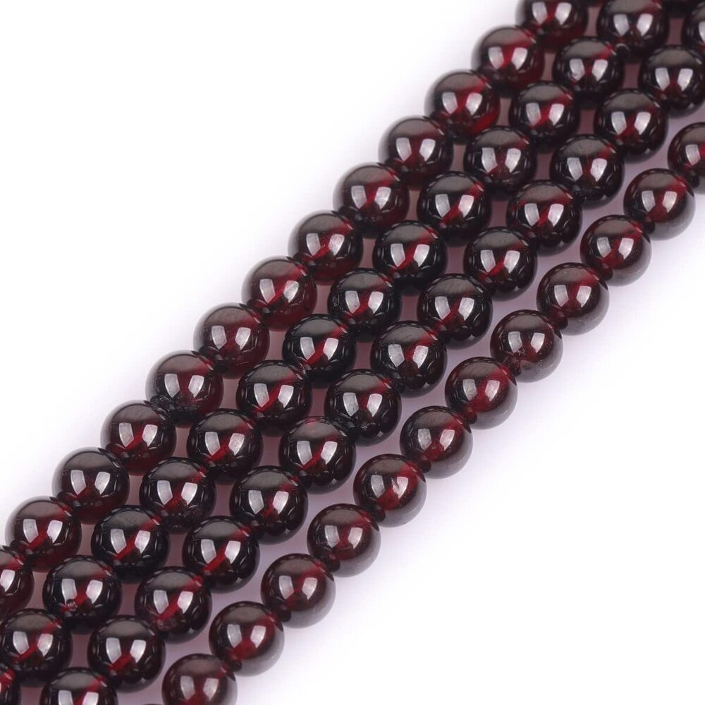 6172 GEM-Inside Garnet Gemstone Loose Beads 8mm Natural AAA Red Round